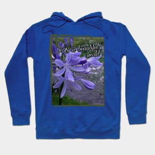 beautiful blue flower on the river Hoodie